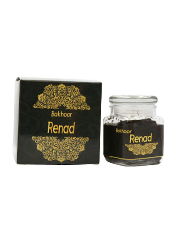 

Hamil Al Musk Renad Oud Moattar Bakhoor, 50g, Black
