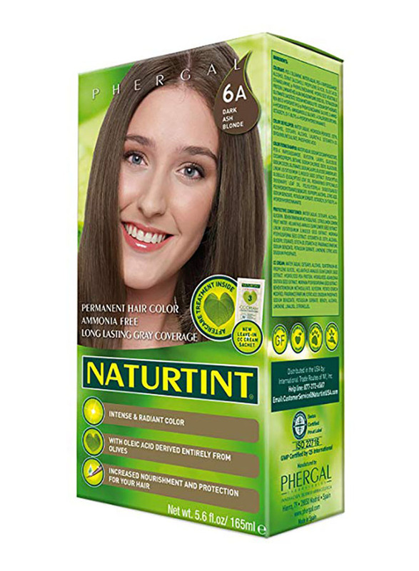 Naturtint Permanent Hair Color, 165ml, 6A Dark Ash Blonde   - Dubai