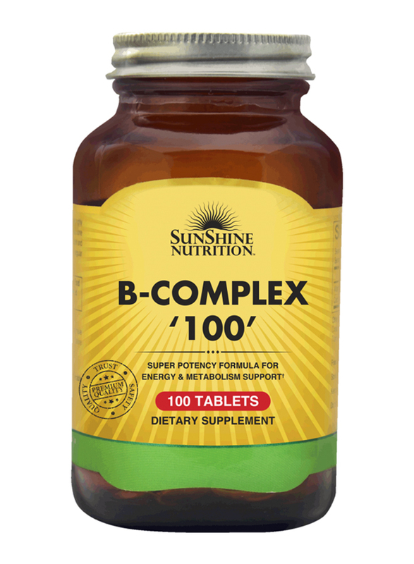Sunshine Nutrition B-Complex 100 Dietary Supplement, 100 Tablets