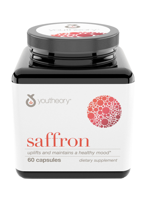 Youtheory Saffron Dietary Supplements, 60 Capsules