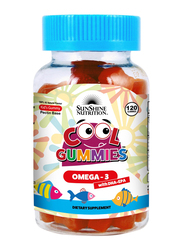Sunshine Nutrition Omega3 With Dha/Epa Cool Gummies Dietary Supplement, 120 Gummies