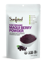 Sunfood Superfoods Raw Organic Maqui Berry Powder Herbal Supplement, 113gm