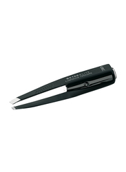 Beter Elite Slanted Eyebrow Tweezers with Light and Mirror, Black