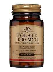 Solgar Folate 1000 MCG (Metafolin 1, 000 MCG) Dietary Supplement, 60 Tablets