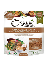 Organic Traditions Chocolate Latte with Ashwagandha and Probiotics Powder, 150gm