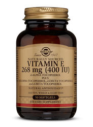 Solgar Vitamin E Mixed Dietary Supplement, 268mg (400iu), 50 Softgels