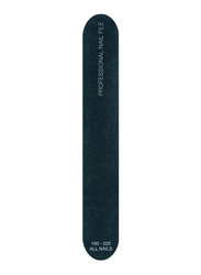 Beter Elite 180/220 Fiber Glass Nail File, Black