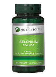 Nutritionl Healthy Immune System Selenium Dietary Supplement, 200mcg, 60 Tablets
