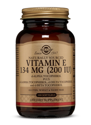 Solgar Vitamin E Mixed Dietary Supplement, 134mg (200iu), 100 Softgels