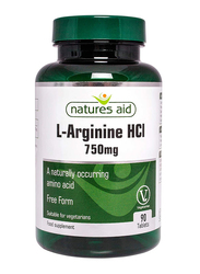 Natures Aid L-Arginine Food Supplement, 750mg, 90 Tablets