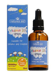 Natures Aid Vitamin D3 Drops Food Supplement, 200iu, 50ml