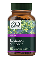 Gaia Herbs Lactation Support Herbal Supplement, 60 Capsules