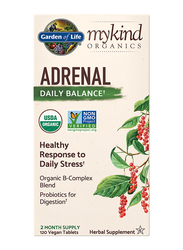 Garden of Life Mykind Organics Adrenal Daily Balance 2 Month Supply Herbal Supplements, 120 Vegan Tablets