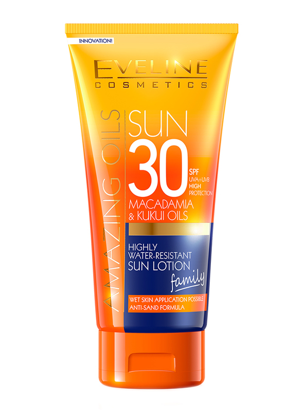 Eveline Amazing Oils Highly Water Resistant SPF 30 Sun Lotion, 200ml