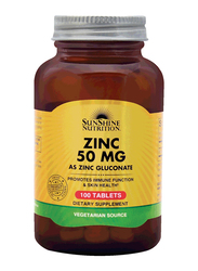 Sunshine Nutrition Zinc Dietary Supplement, 50mg, 100 Tablets