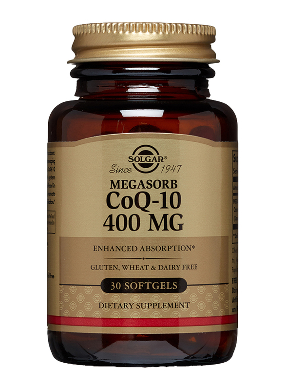 Solgar Megasorb CoQ-10 Dietary Supplement, 400mg, 30 Softgels
