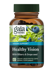 Gaia Herbs Healthy Vision Herbal Supplement, 60 Capsules