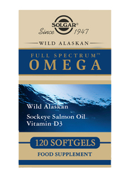 Solgar Wild Alaskan Full Spectrum Omega Food Supplement, 120 Softgels