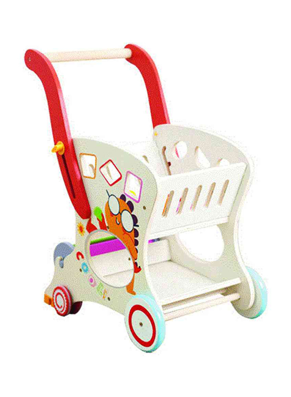 

Generic Trolley Wooden Kids Toys, Multicolour