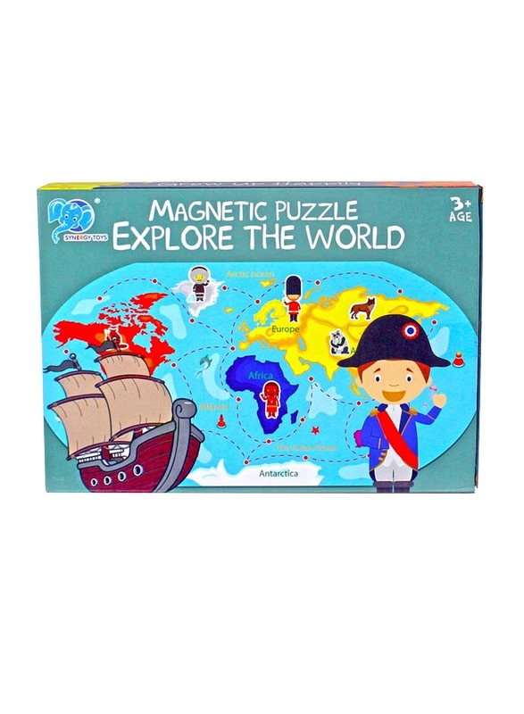 

31-Piece Magnetic Map Explore the World Puzzle