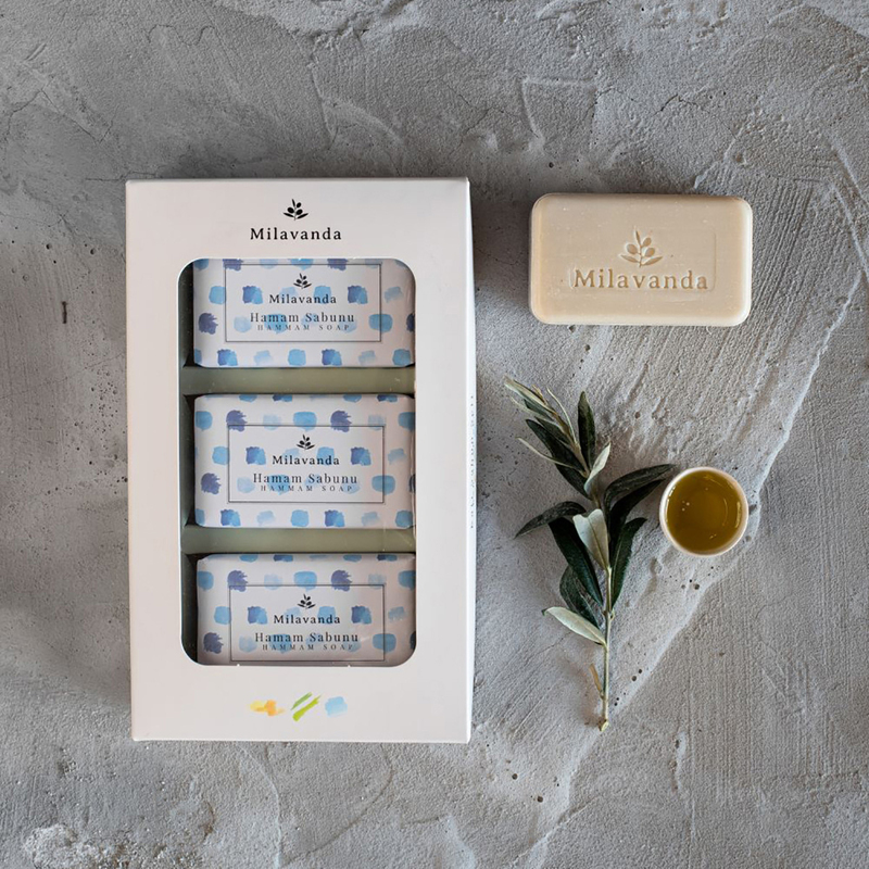 Milavanda Hamam Soap Bar, 3 Pieces