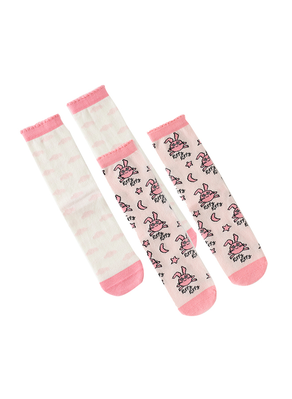Milk & Moo Buzzy Bee and Chancing Mother Socks for Women, 4 Pairs, Multicolour