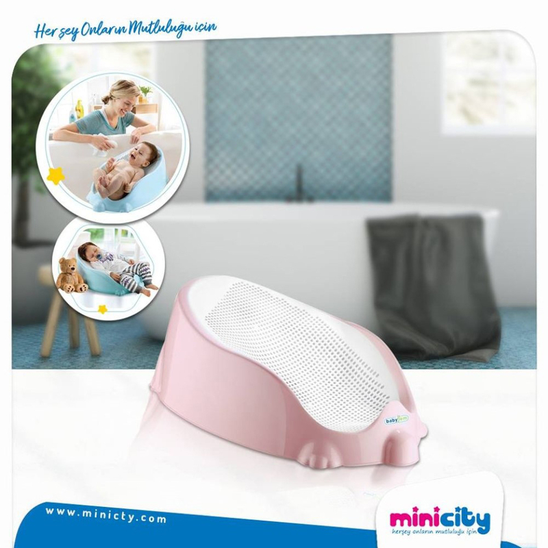 Babyjem Baby Bath Support, Newborn, Pink