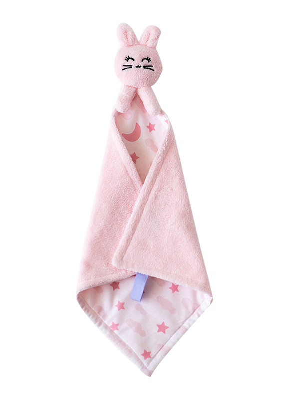 Milk & Moo Chancin Security Baby Blanket, Pink