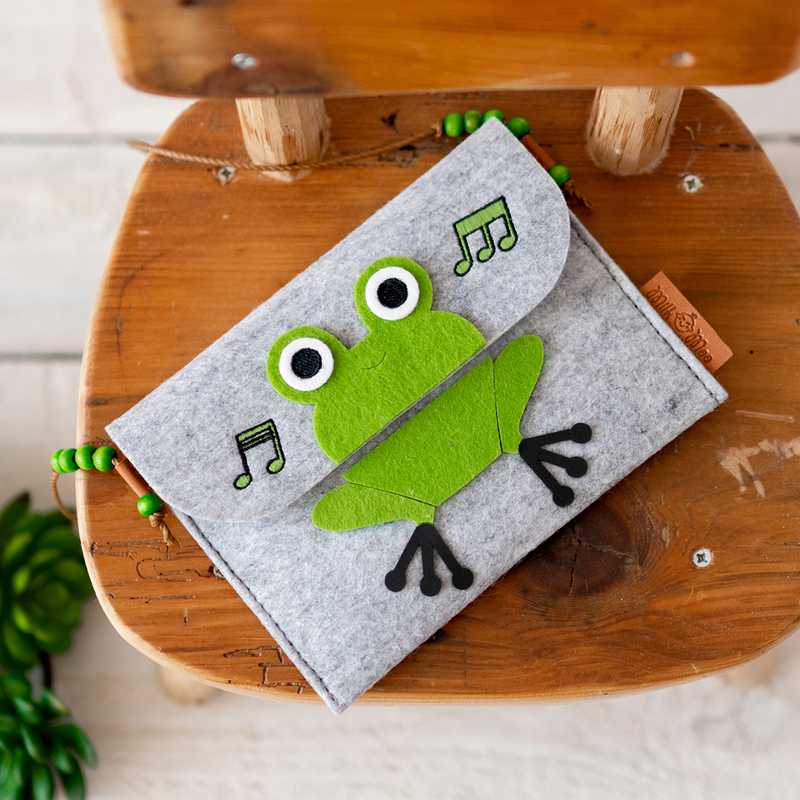 Milk & Moo Cacha Frog Kids Shoulder Bag, Special Design, Cross body and Handbag for Girls, Multicolour