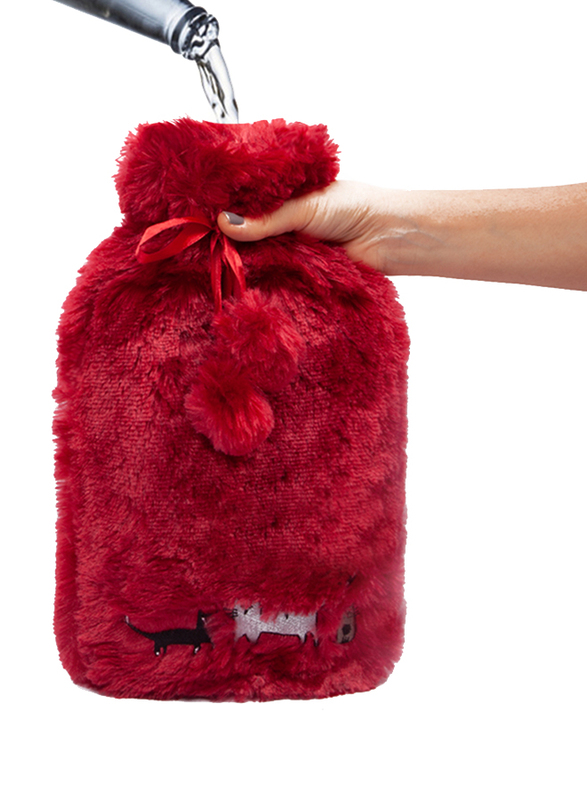 BiggDesign Cats Hot Water Bag, Red Wine, 1 Piece
