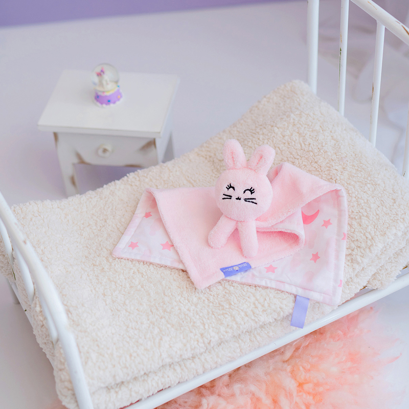 Milk & Moo Chancin Security Baby Blanket, Pink