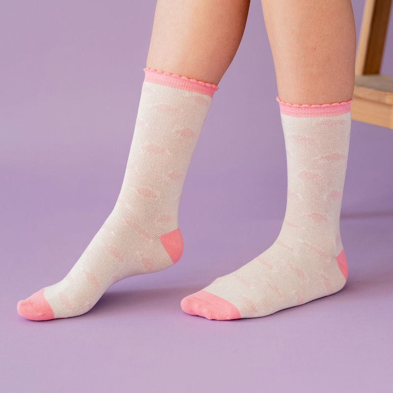 Milk & Moo Buzzy Bee and Chancing Mother Socks for Women, 4 Pairs, Multicolour