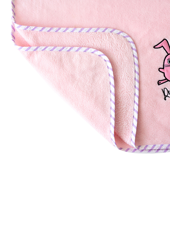 Milk & Moo 3-Piece Chancing Baby Receiving Blanket with Baby Pillow and Baby Security Lovey, Pink
