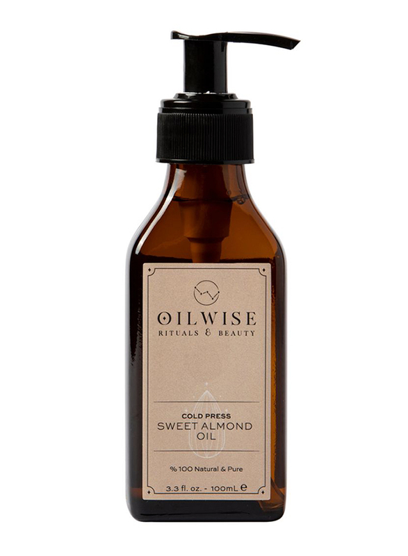 Oilwise Cold Pressed Sweet Almond Massage Oil, 100ml