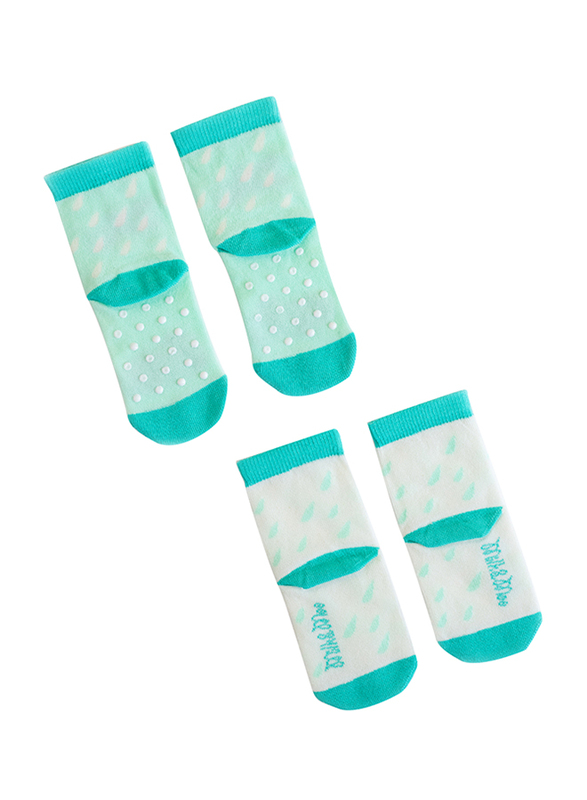 Milk & Moo Cacha Frog and Baby Sangaloz Snail 4 In 1 Baby Socks, 12-24 Months, Multicolour