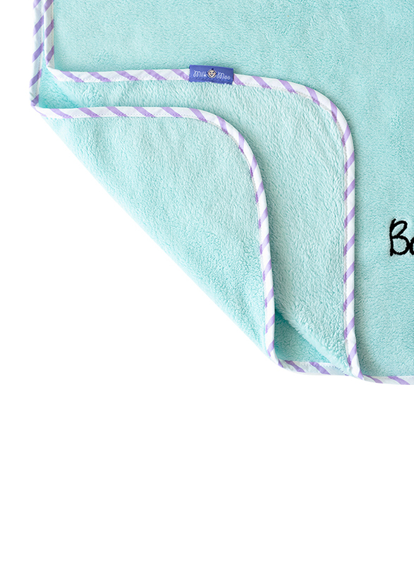 Milk & Moo Sangaloz Baby Blanket, 100% Oeko-Text Certified, Blue
