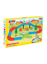 Pilsan Bridge Road Kids Playset, 37 Pieces, Ages 3+