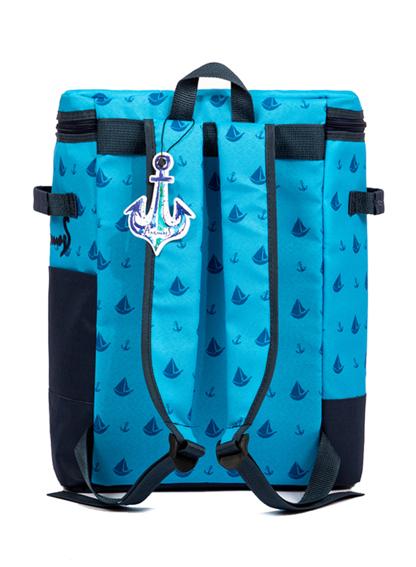 BiggDesign Anemoss Sailboat Insulated Cooler Bag, Blue