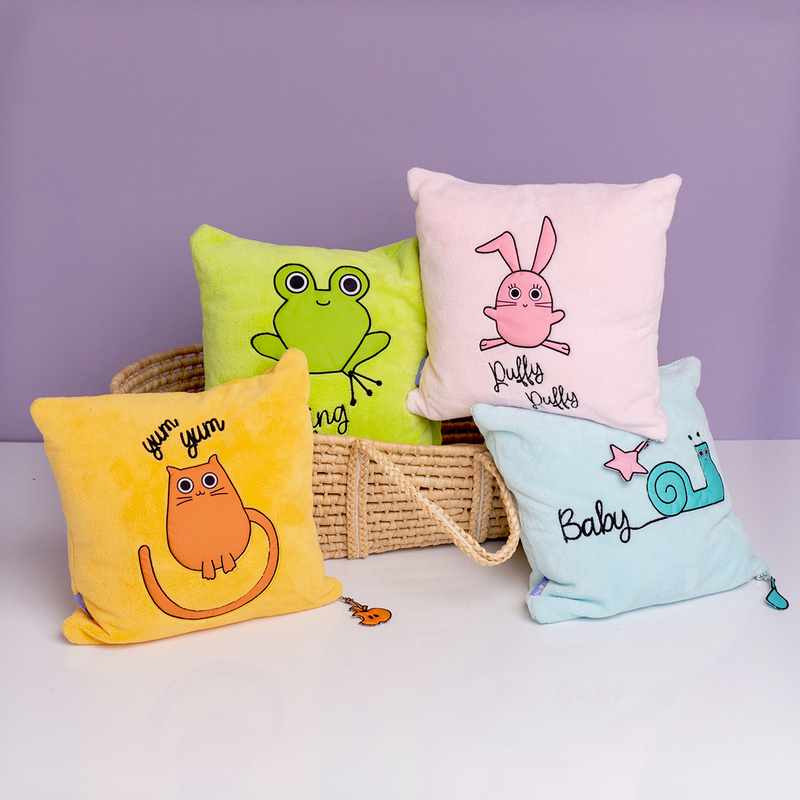 Milk & Moo Chancing Baby Pillow, Pink