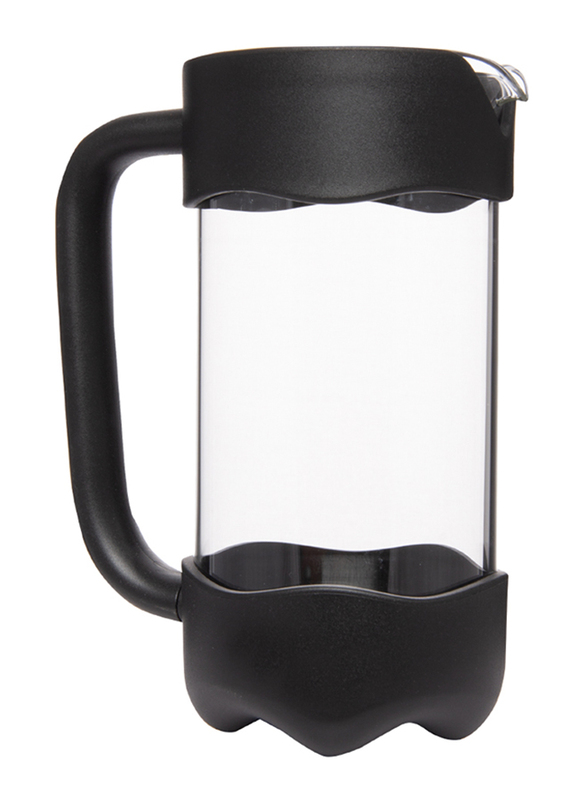 Biggcoffee 350ml French Press Coffee Maker, FY92, Black/Clear