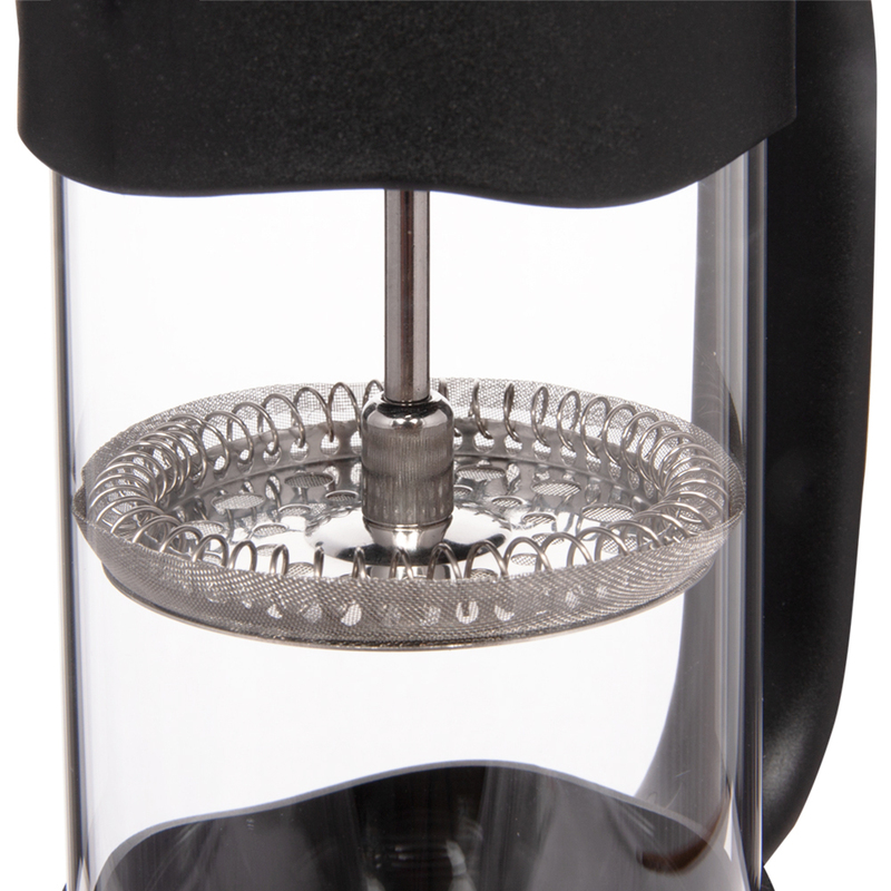 Biggcoffee 350ml French Press Coffee Maker, FY92, Black/Clear