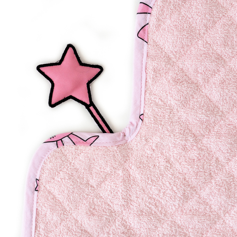 Milk & Moo Chancin Baby Diaper Changing Pad, Pink/Black