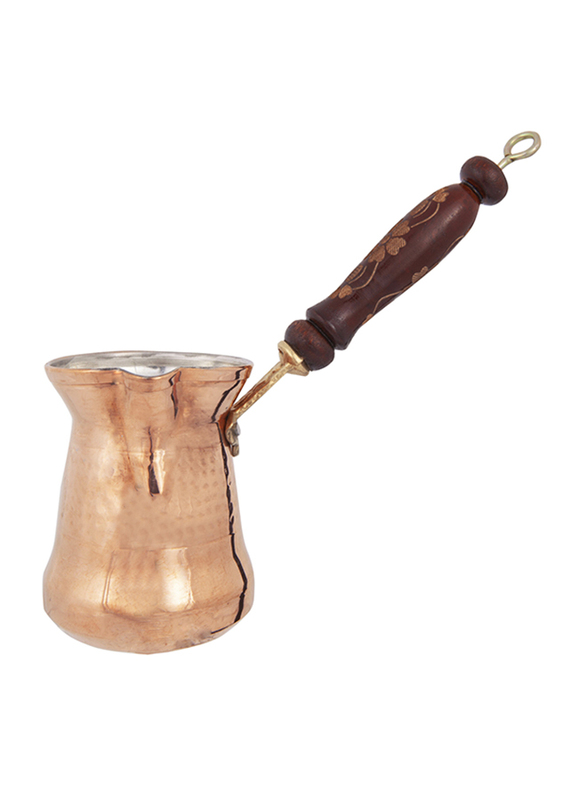 Serenk 450ml Copper Coffee Pot, 16.5x7.5x8.4 cm, Copper/Brown
