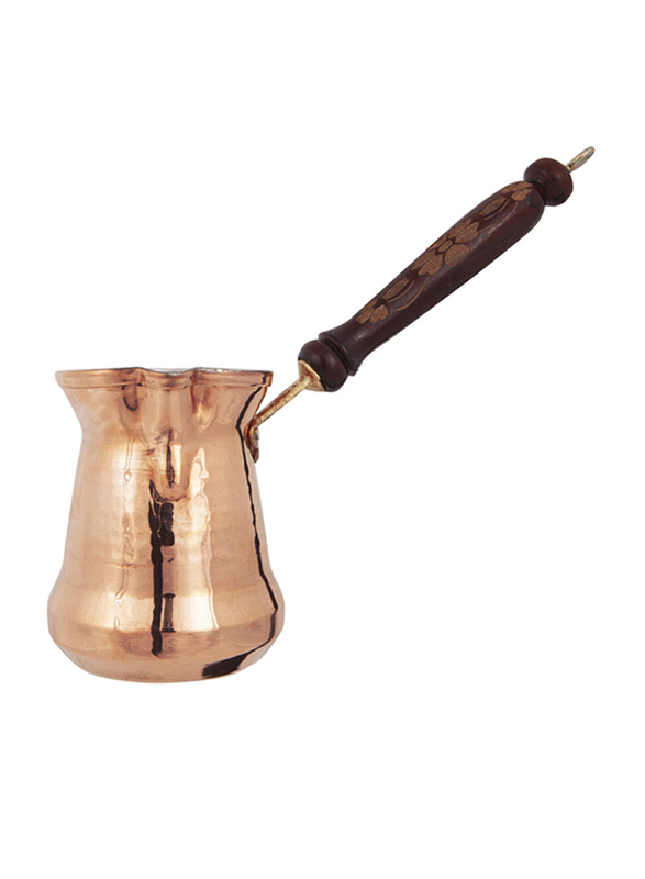 Serenk 250ml Copper Coffee Pot, 16.5x6.4x7.4 cm, Copper/Brown