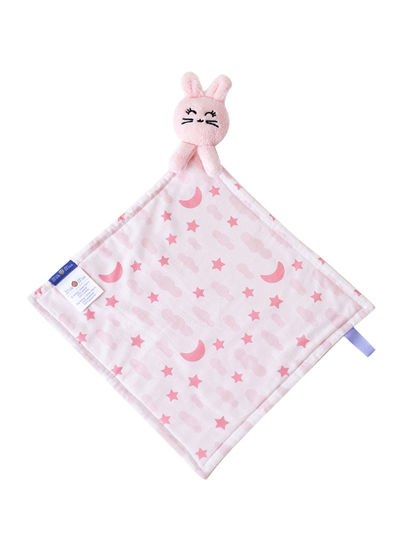 Milk & Moo Chancin Security Baby Blanket, Pink