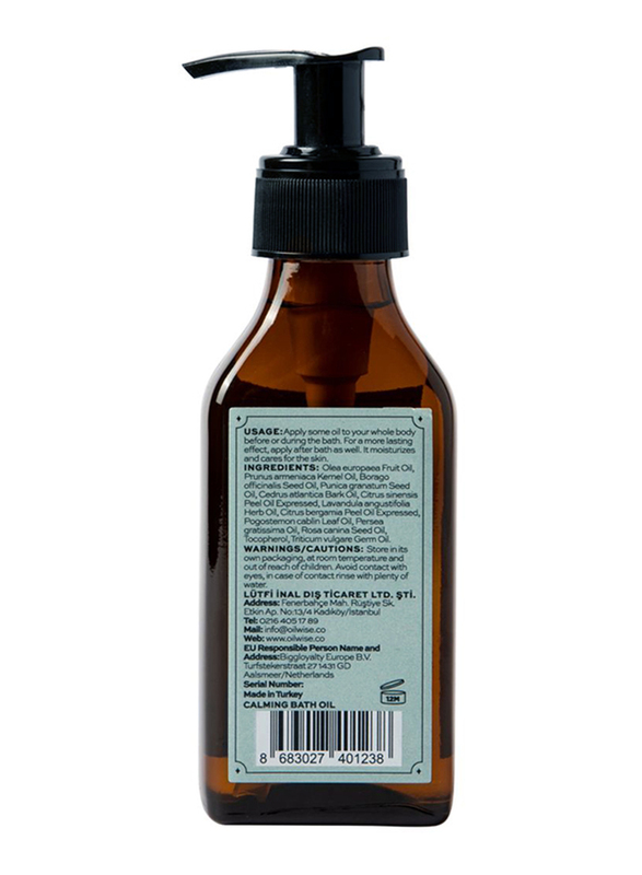 Oilwise Calming Essential Bath Oil, 100ml