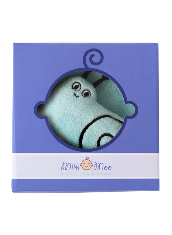 Milk & Moo Sangaloz Security Baby Blanket, Blue/Black