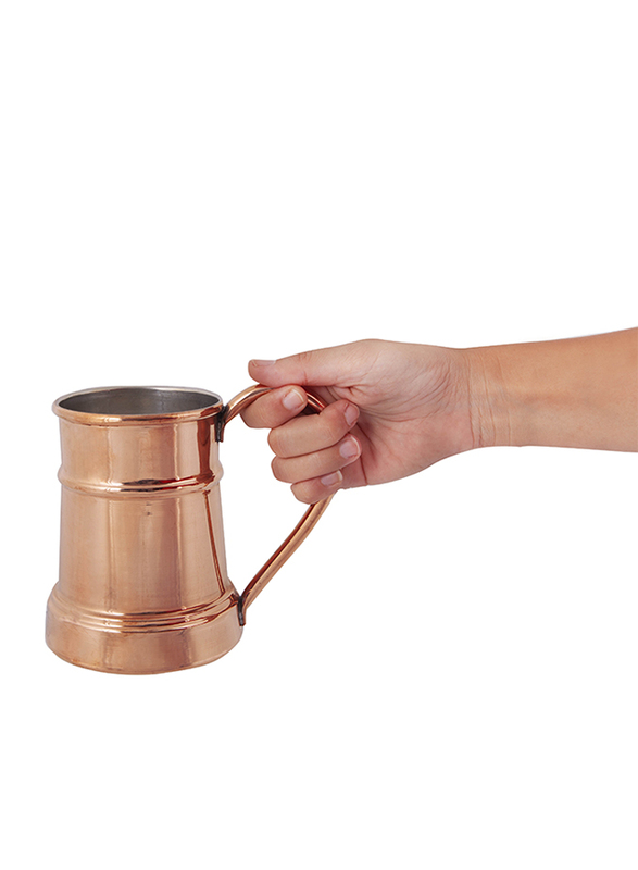 Serenk 600ml Debito Copper Mug with Handle, Copper