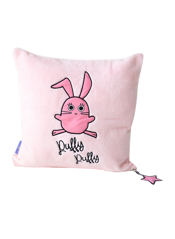 Milk & Moo 3-Piece Chancing Baby Receiving Blanket with Baby Pillow and Baby Security Lovey, Pink