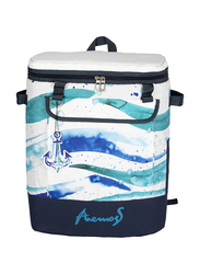 BiggDesign Anemoss Waves Insulated Cooler Bag, White